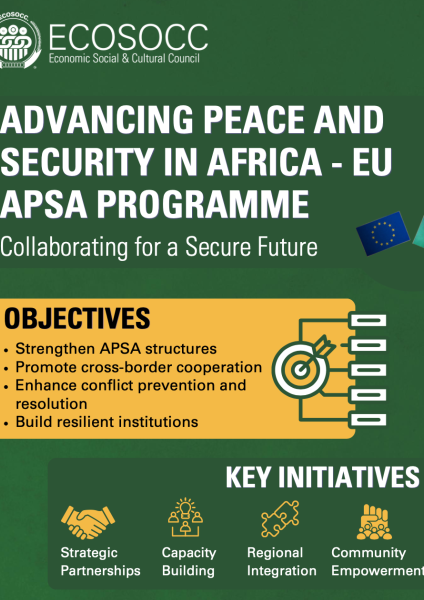 Advancing Peace and Security in Africa - EU APSA Programme