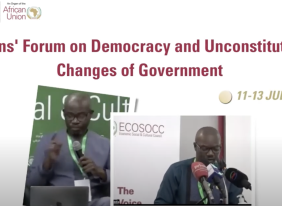 
<span>Opening Remarks - Citizens’ Forum on Democracy and Unconstitutional Changes of Government</span>
