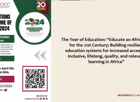 ECOSOCC Launches Series of Consultations on the AU Theme of the Year 2024: Education