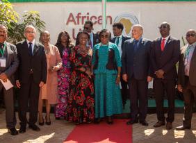 ECOSOCC Secretariat and the Government of Zambia Host Flag Raising Ceremony Marking the Start of #ECOSOCC20 Commemorations