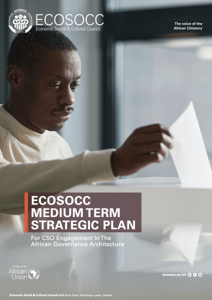 ECOSOCC MEDIUM TERM STRATEGIC PLAN: For CSO Engagement in the African Governance Architecture