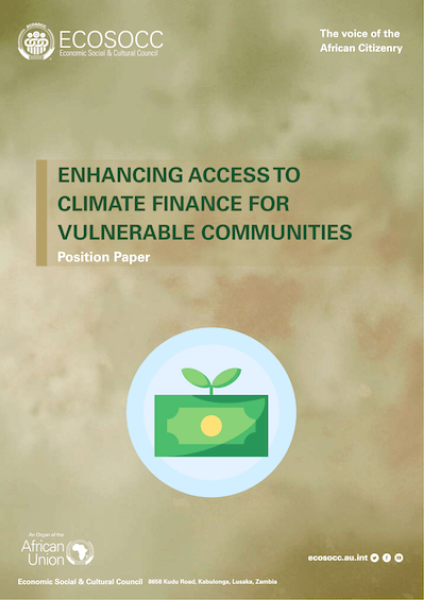 
<span>Enhancing Access to Climate Finance for Vulnerable Communities</span>
